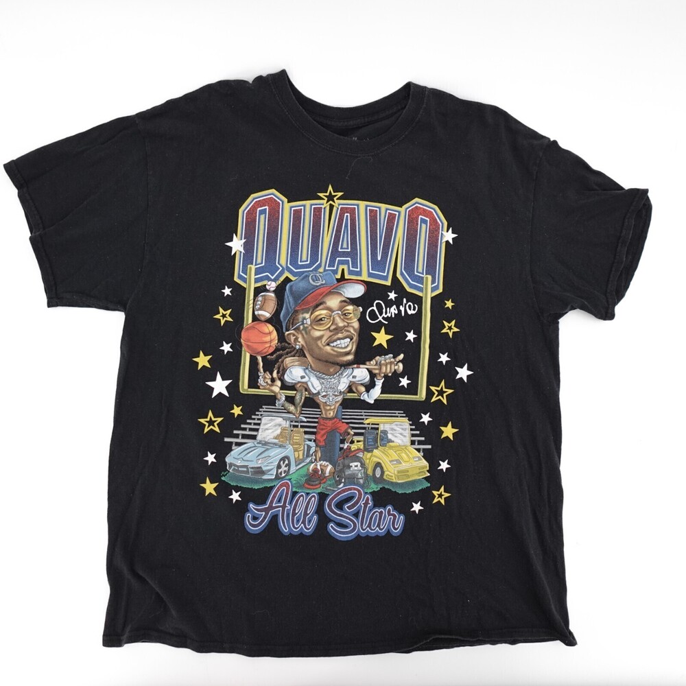 Quavo All Star Shirt Adult Extra Large Football Huncho Graphic Tee